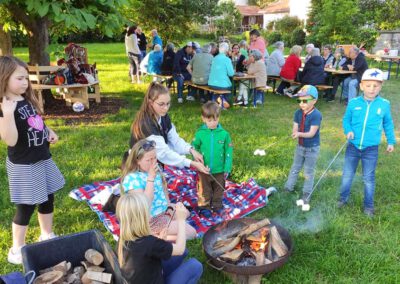 Helferfest 2023 im Kayher Pfarrgarten am HGTV Vereinssitz Heimatmuseum