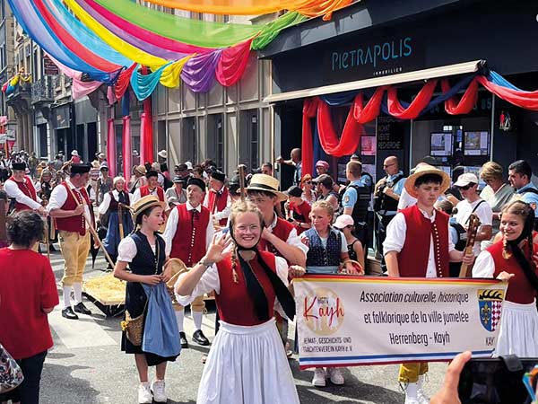 Fete des Mousselines 2025 in Tarare mit dem Heimat-Geschichts-und-Trachtenverein Kayh